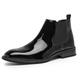 Men's Boots Chelsea Boots Dress Shoes Casual British Daily Patent Leather Comfortable Booties / Ankle Boots Loafer Black Red Fall Winter