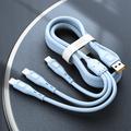 3 In 1 Design For Mac 120W USB C Multi Fast Charging Cable 3in1 Multiple Phone Charger Cable USB C Multi Cable With Type C/Micro USB/IP For Samsung S23 S22 S21 For IPhone 14 13 12 11 X XS 8 7 Pad