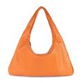 Women's Handbag Shoulder Bag Hobo Bag PU Leather Holiday Beach Zipper Lightweight Multi Carry Solid Color Silver Sapphire Orange color