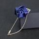 Men's Brooches Vintage Style Stylish Roses Flower Fashion Classic British Brooch Jewelry Wine Navy Black For Party Daily Fall Wedding