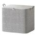 HANXIULIN Storage Bags Portable Non Woven Zipper Storage Bag Clothes Storage Foldable Closet Organizer Storage Containers With Durable Carry Handles Wardrobe Sorting Storage Box - Gray Sizes 110L