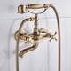 Bathtub Faucet,Wall Mounted Brass Rainfall Shower Mixer Taps Contain with Handshower and Cold/Hot Water