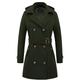 Women's Winter Coat Long Overcoat with Belt Fall Pea Coat wirh Hood Elegant Windproof Warm Trench Coat with Pockets Contemporary Casual Trendy Jacket Long Sleeve Black Army Green Camel