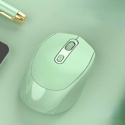 Wireless Mouse Rechargeable Dual-mode 2.4G Office/Gaming Mice 1600 DPI 4 Buttons Mobile Mouse Optical Mice with USB Receiver for Notebook Desktop Computer