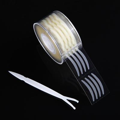 600pcs Eyelid Tape Sticker Invisible Double Fold Eyelid Paste Clear Beige Stripe Self-adhesive Natural Eye Tape Makeup Tools