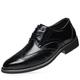 Men's Oxfords Derby Shoes Formal Shoes Brogue Dress Shoes Business Wedding Party Evening Leather Lace-up Black Yellow Blue Spring Fall Winter