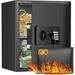 Open Box Zogola 2.0 Cubic Home Safe Fireproof Waterproof with Keypad 2 Keys 42SA - Black