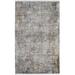 Feizy Cadiz Modern Abstract Ivory/Taupe/Gray 7 9 x 11 Area Rug Sheen Industrial Distressed Design Carpet for Living Dining Bed Room