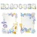 10 Sheets Photo Frame Floral Applique Crafting Stickers Cute Pocket Account Decoration for Cloud Snow The Flowers Pet
