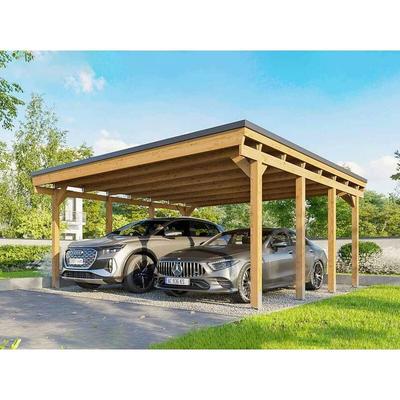 Direct Abris - Carport bois castellane 558x555 cm