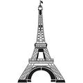 Eiffel Tower Stencil By Studior12 | French Travel Art - Reusable Mylar Template | Painting Chalk Mixed Media | Use For Crafting DIY Home Decor - STCL916 (8.5 X 11 )