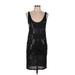 Stella McCartney Casual Dress - Party Scoop Neck Sleeveless: Black Solid Dresses - Women's Size 36