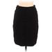 White House Black Market Casual Pencil Skirt Knee Length: Black Print Bottoms - Women's Size 6