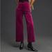 Anthropologie Pants & Jumpsuits | Anthropologie Colette Cropped Wide-Leg Corduroy Pants | Color: Purple | Size: 27