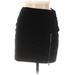 Dress the Population Casual Bodycon Skirt Knee Length: Black Print Bottoms - Women's Size Medium