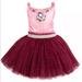 Disney Dresses | Disney Store Belle Dress Girls 5-6 Animators Collection Leotard Tutu Ballet Pink | Color: Pink/Red | Size: 5g