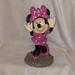 Disney Accents | 1990's Minnie Mouse Garden Statue 10.5" Classic Disney | Color: Black/Pink | Size: Os