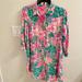 Lilly Pulitzer Swim | Lilly Pulitzer Natalie Coverup Journey To The Jungle Small Nwt! | Color: Green/Pink | Size: S