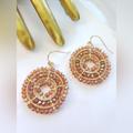 Free People Jewelry | New!Fp Champagne Crystal Earrings | Color: Orange | Size: Os