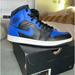 Nike Shoes | Air Jordan 1 Retro Mid ‘Obsidian Royal’. Blue Black Sz 8m 9.5w Nike | Color: Black/Blue | Size: 8