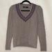 Ralph Lauren Sweaters | Lauren Ralph Lauren V-Neck Cable Knit Sweater Women's Size Medium | Color: Brown/Purple | Size: M