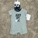 Nike One Pieces | Nwt Nike 2-Piece Set, 0-6 Months | Color: Black/Gray | Size: 6mb