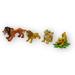 Disney Toys | Disney Lion Ling Figure Lot Of 4 Scar Mufasa Nala Simba Various Brands | Color: Orange/Tan | Size: Osg