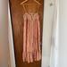 Free People Dresses | Free People Viscose Button Down Maxi Dress Small | Color: Gold/Pink | Size: S