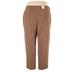 Avenue Casual Pants - High Rise: Brown Bottoms - Women's Size 24 Plus