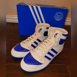 Adidas Shoes | Adidas Top Ten Shoes Sz 10.5 | Color: Blue/Cream | Size: 10.5