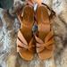 American Eagle Outfitters Shoes | Chunky Heel Sandals | Color: Brown | Size: 9.5