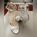 Nine West Shoes | Nwot - Nine West Stiletto Heels White | Color: White | Size: 5.5