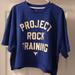 Under Armour Tops | Nwt Under Armour Womens Project Rock Short Sleeve Xl | Color: Blue | Size: Xl