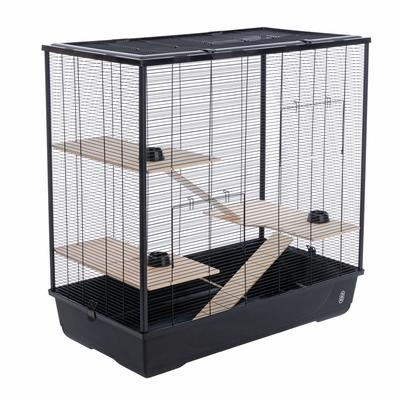 TIAKI Ratten- & Chinchilla-Käfig 100x54x100cm Kleintier
