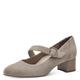 Tamaris COMFORT Damen Pumps mit Riemen aus Leder Mary Jane, Grau (Hellgrau), 40 EU