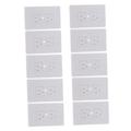 BESTonZON 20 Pcs Socket Protection Cover Outlet Plug Cover Wall Plug Cover Wall Outlet Cover Wall Socket Cover Safety Outlet Socket Cover Plug Protector Abs White Automatic Child Plug Board