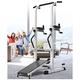 Workout Pull Up & Dip Station Adjustable Height Multi-Function Home Gym Strength Training Fitness Exercise Equipment with Treadmill Design,