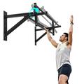 BDL Wall Mounted Rotating Pull Up Bar Climbing Training Frame Upper Body Arm Strength Training Chin Up Bar Rotate or Fix Bar for Power Tower Set Training Supports to 440 Lbs