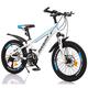 UJKDDDCC Kids Bike 20Inch Youth Bike, Shock Absorber Bike, Suitable for 9-14 Year Old Boys and Girls Mountain Bikes, 3 Colors Bicycle,White