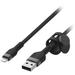 Belkin BoostCharge Pro Flex Lightning to USB-A Cable (3.3', Black) CAA010BT1MBK