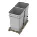 Rev-A-Shelf Double 27 Quart Pull Out Trash Containers, Gray, 54WC-1527SC-17-1 - 13.73