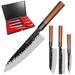 4pcs Kitchen Knife Set (Japanese Chef Knife, Santoku Knife, Nakiri Knife, Utility Knife)