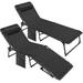 Homall Reclining Patio Lounge Chair Outdoor Sun Lounger Adjustable Chaise Beach Chair