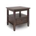 SOLID WOOD 20 inch Wide Rectangle End Table with Storage, 1 Drawer, 1 Shelf, for the Living Room and Bedroom