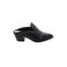 1.State Mule/Clog: Slip On Chunky Heel Casual Black Shoes - Women's Size 6 1/2 - Almond Toe