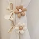 Embrasse tressée à fleurs pour rideau de fenêtre sangle mignonne clip de construction salon