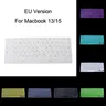 Housse clavier russe en Silicone pour Macbook Air 13 15 nouvelle Version européenne européenne