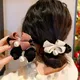 Pince à cheveux avec nœud papillon pour femmes et filles épingle à cheveux perle élégante