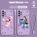 Coque de téléphone Disney Stitch Couple coque de téléphone avec UL magasins de liquides Samsung