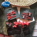 Pince à cheveux Disney Minnie Mouse pour filles barrettes en caoutchouc épingle à cheveux